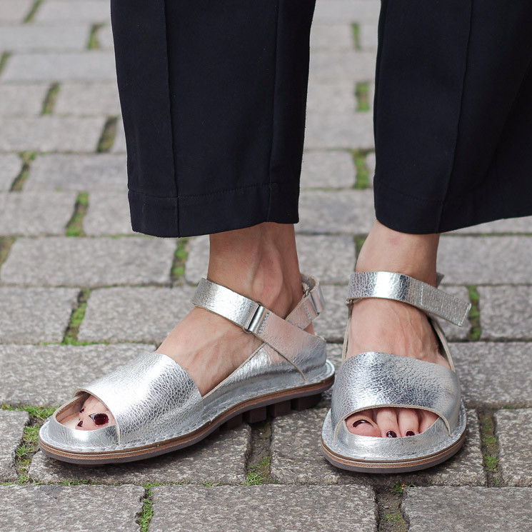 Trippen, Fez Closed Women`s Sandals, silver